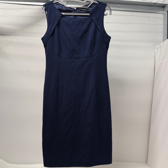 Tahari Dresses & Skirts - Tahari Navy Blue Sleeveless Dress 17” pit-to-pit 37” long. No size tag.